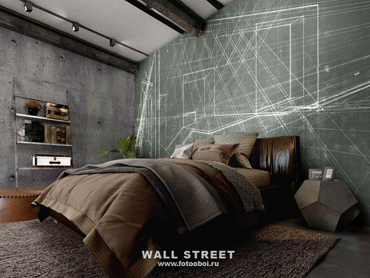 Фотообои в интерьере артикул Induction 31, ИНДУКЦИЯ / INDUCTION, Wall street