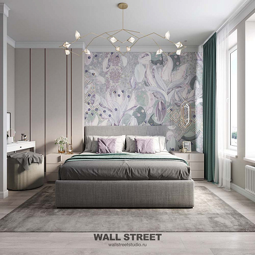 Фотообои в интерьере артикул Pattern Flower 9, PATTERN FLOWER, Wall street