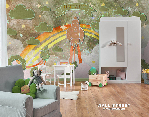 Фотообои в интерьере артикул Applique 21, APPLIQUE, Wall street
