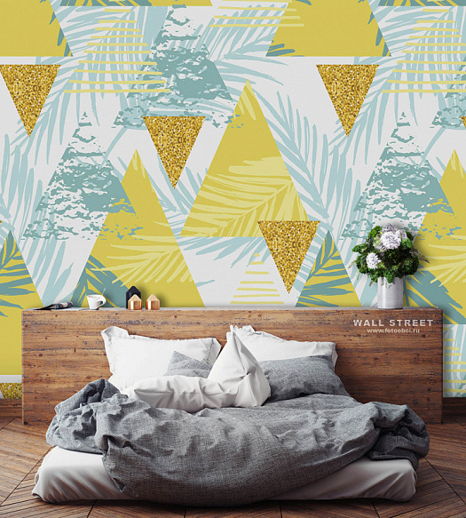 Фотообои в интерьере артикул Geometry 5, GEOMETRY, Wall street Фотообои в интерьере артикул Geometry 5, GEOMETRY, Wall street